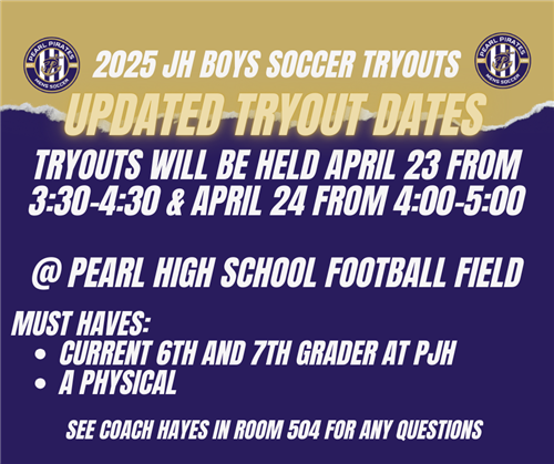 Pearl Jr High Soccer Tryouts